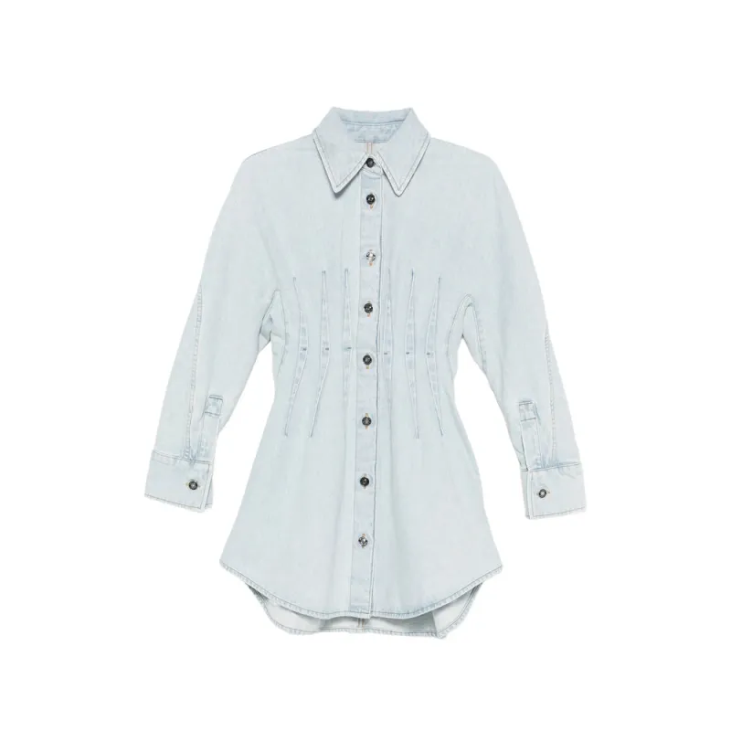Dress Blue Cotton made by Givenchy