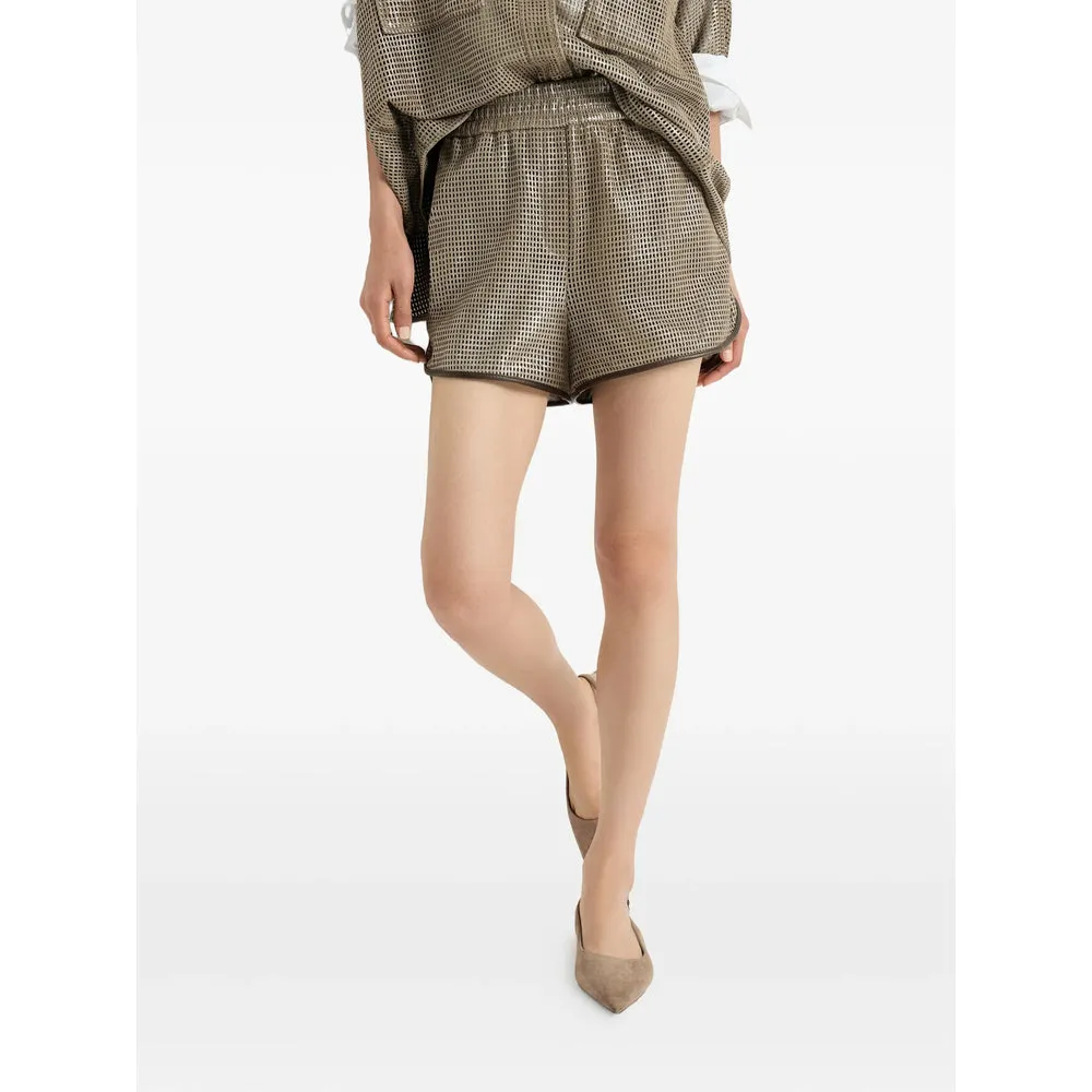 Shorts Calf Leather Neutrals/Black sold by Lord & Taylor product image thumbnail 3