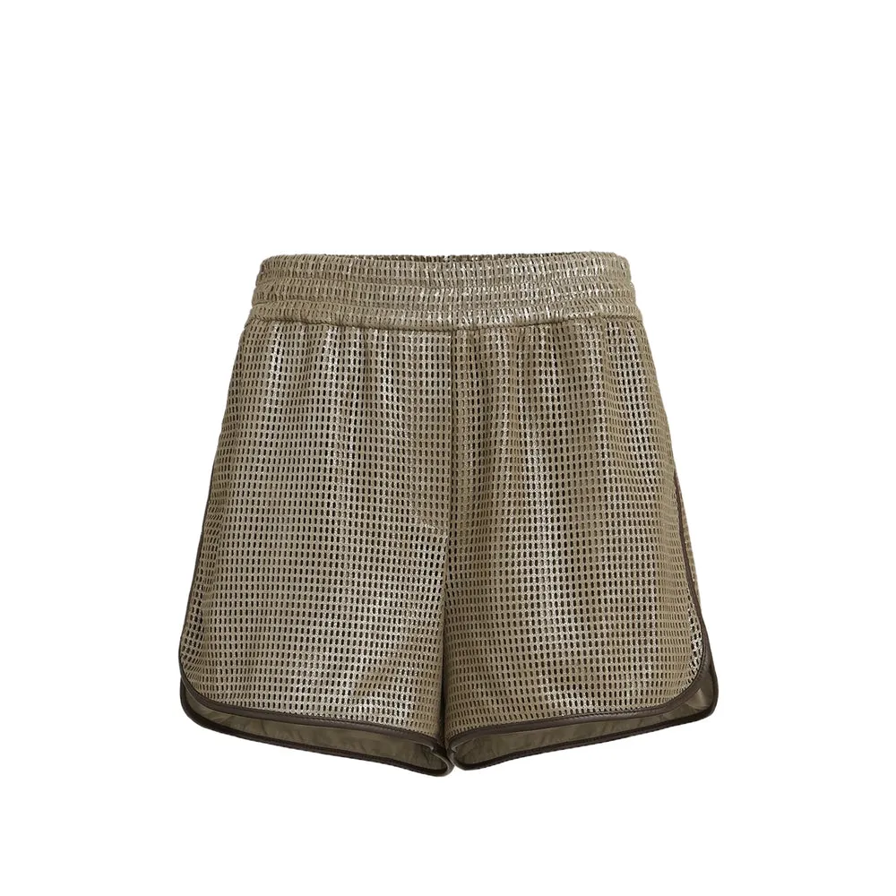 Shorts Calf Leather Neutrals/Black sold by Lord & Taylor