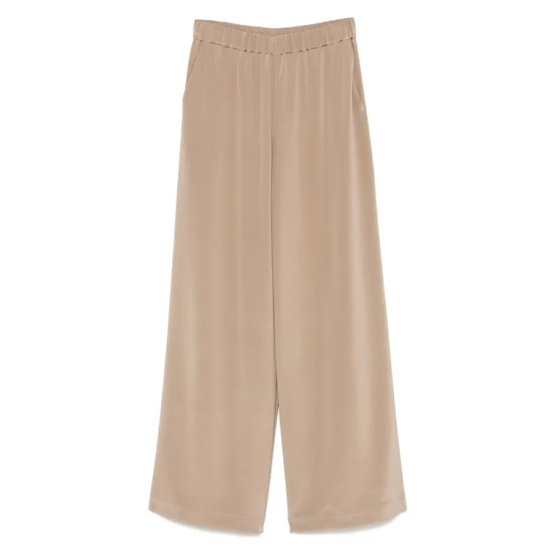 Trousers Bonn Silk Brown made by MaxMara