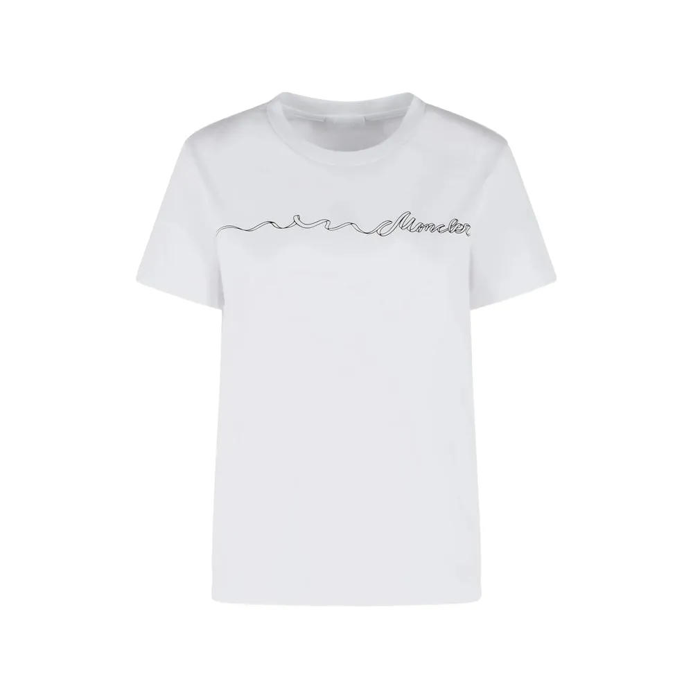 T-shirt Ribbed Cotton White sold by Lord & Taylor