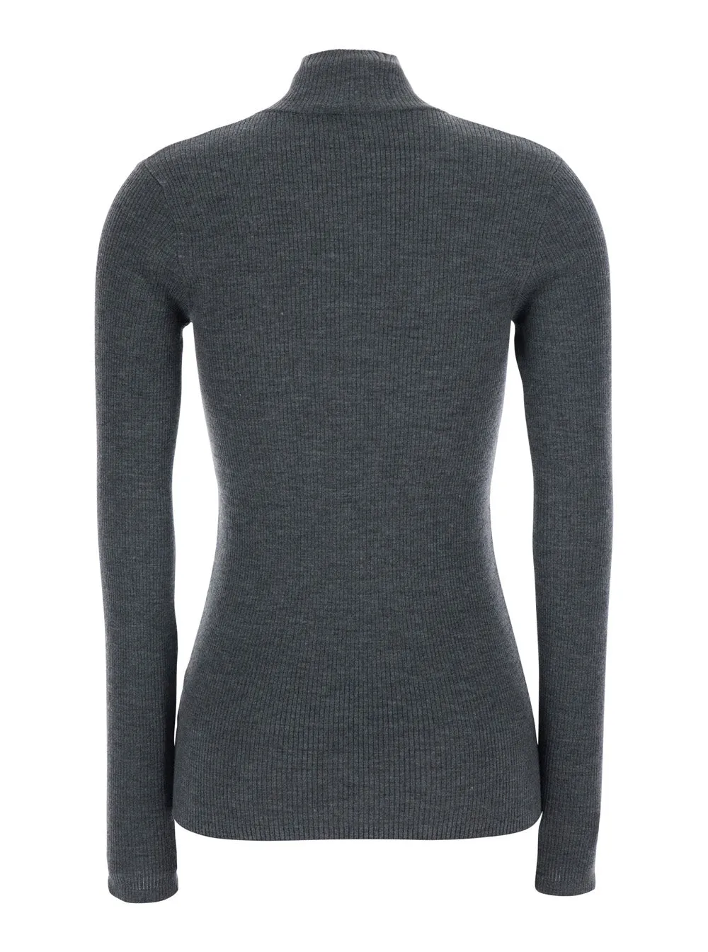 Turtleneck Sweater Half-Zip Grey sold by Lord & Taylor product image thumbnail 2
