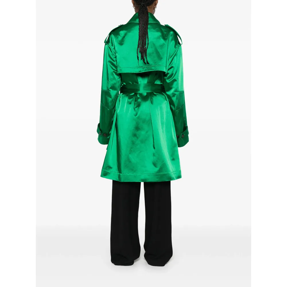Cotton-Blend Green Coat sold by Lord & Taylor product image thumbnail 4