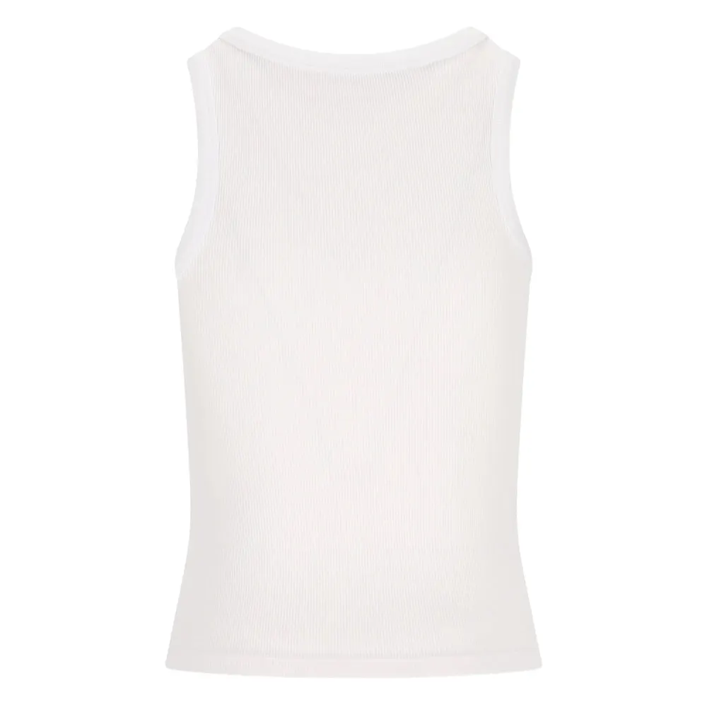 Sleeveless Ribbed Cotton Top sold by Lord & Taylor product image thumbnail 3