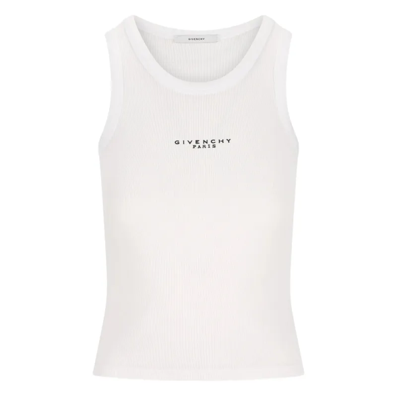 Sleeveless Ribbed Cotton Top made by Givenchy