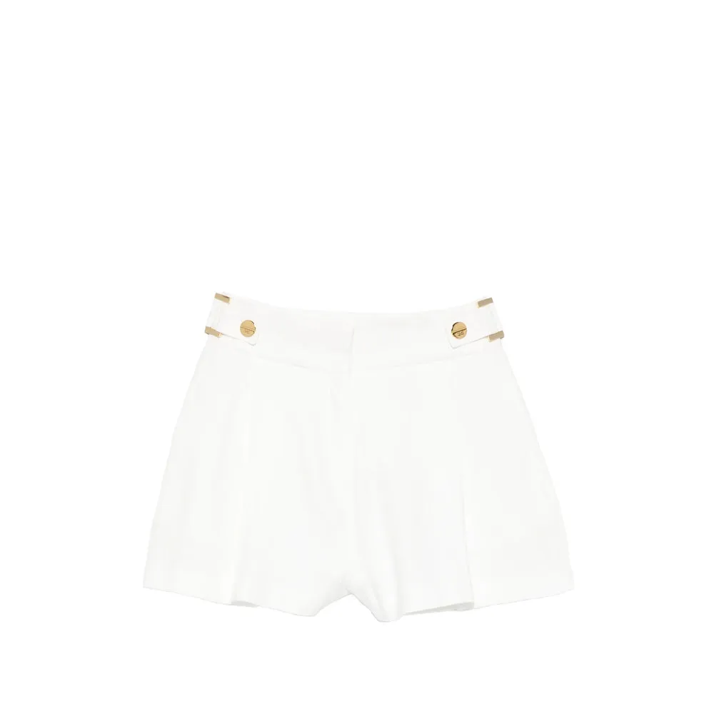 Tailored Shorts White Linen-blend sold by Lord & Taylor