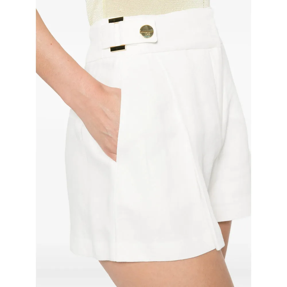Tailored Shorts White Linen-blend sold by Lord & Taylor product image thumbnail 3