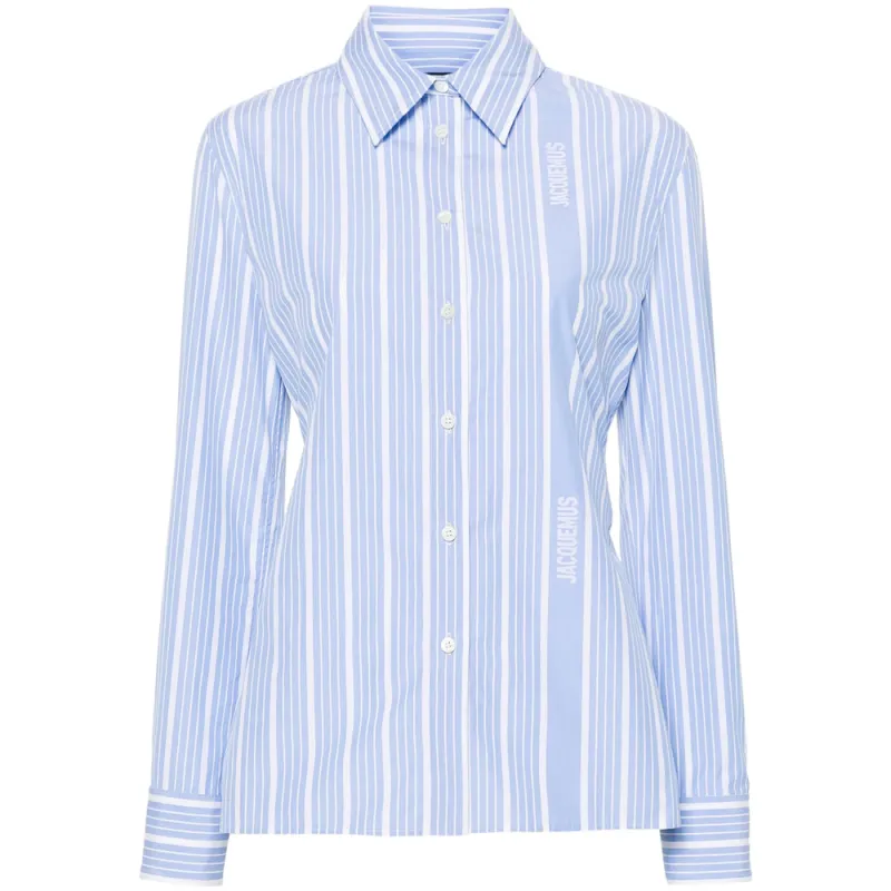 Shirt Cotton Poplin Sky Blue made by Jacquemus