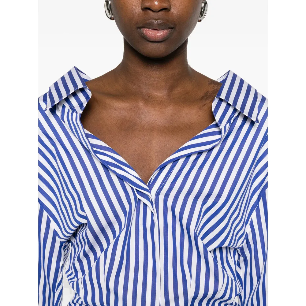 Shirt V-Neck Blue/White sold by Lord & Taylor product image thumbnail 3