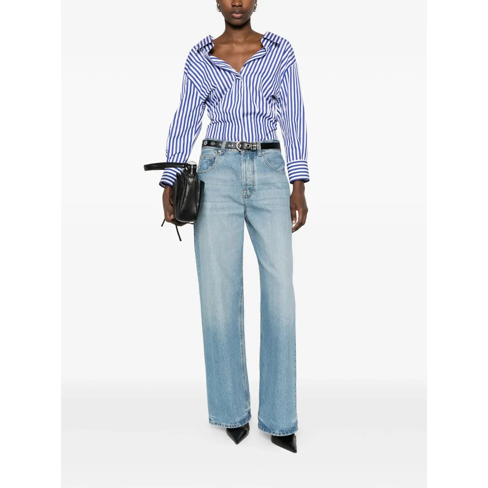 Shirt V-Neck Blue/White sold by Lord & Taylor product image thumbnail 4
