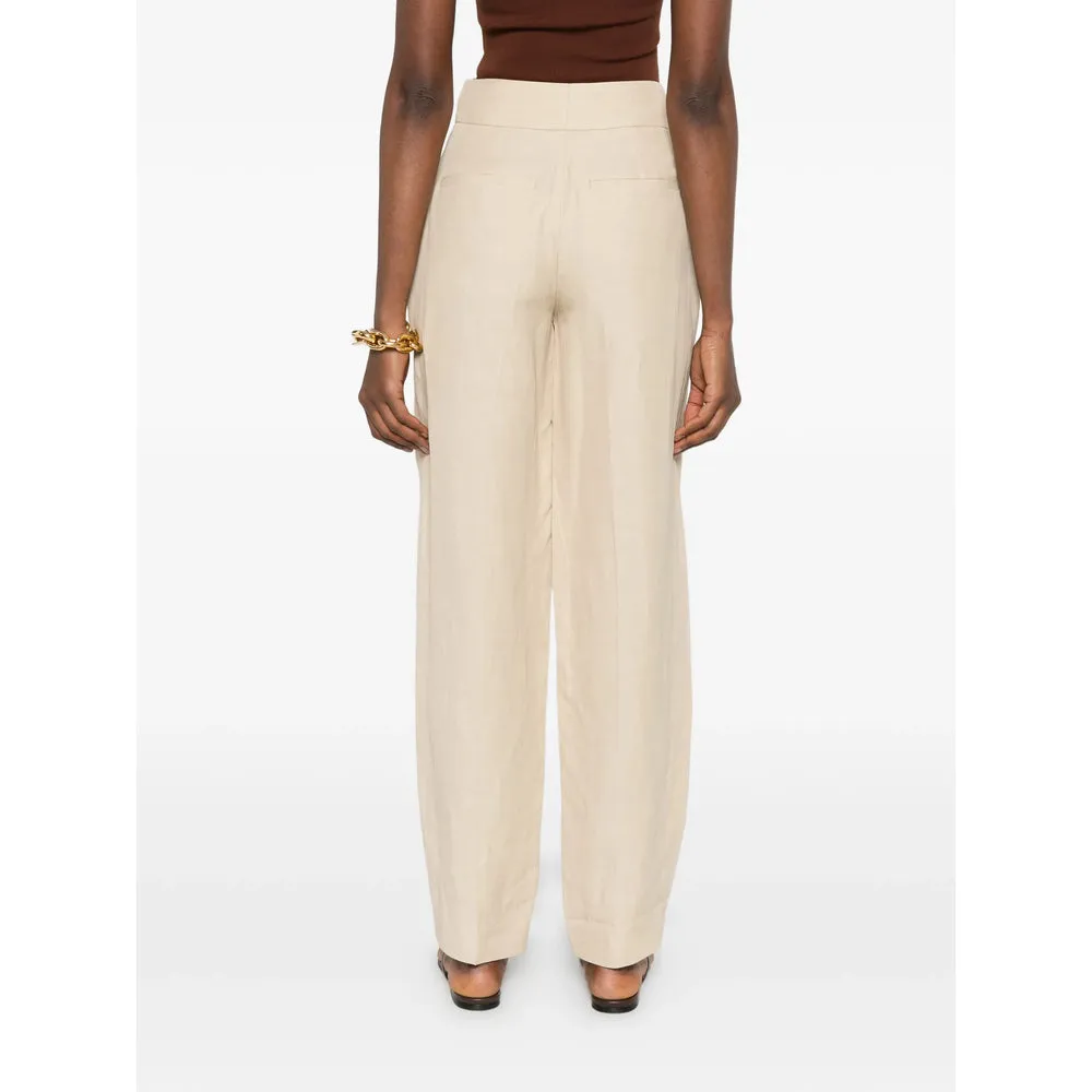 Straight Trousers Linen-Blend sold by Lord & Taylor product image thumbnail 3