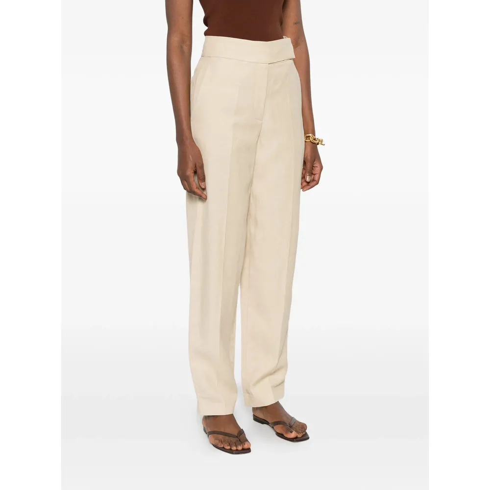 Straight Trousers Linen-Blend sold by Lord & Taylor product image thumbnail 4