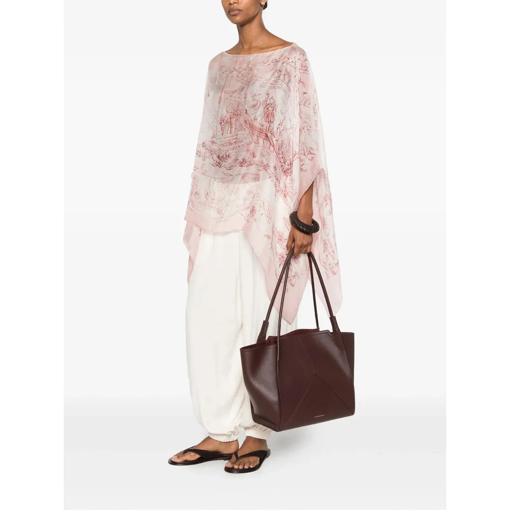 Cape in Pink Floral Silk sold by Lord & Taylor product image thumbnail 2