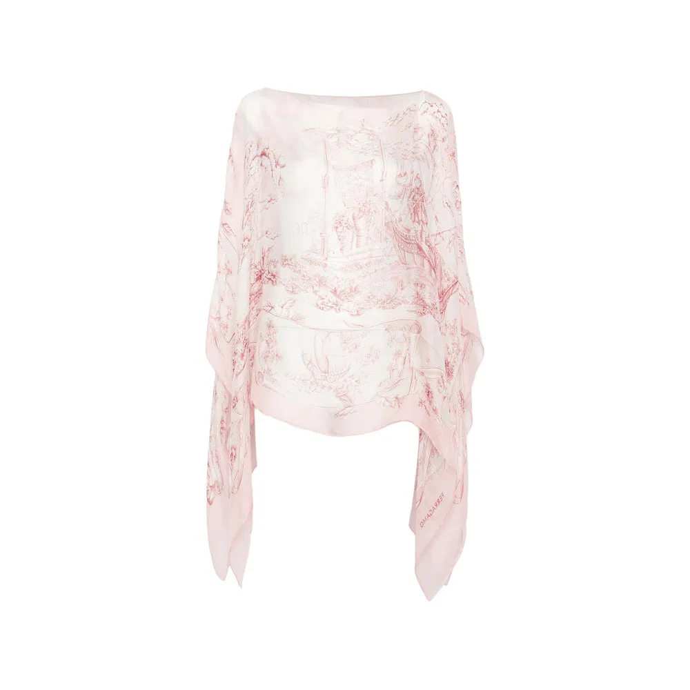 Cape in Pink Floral Silk sold by Lord & Taylor