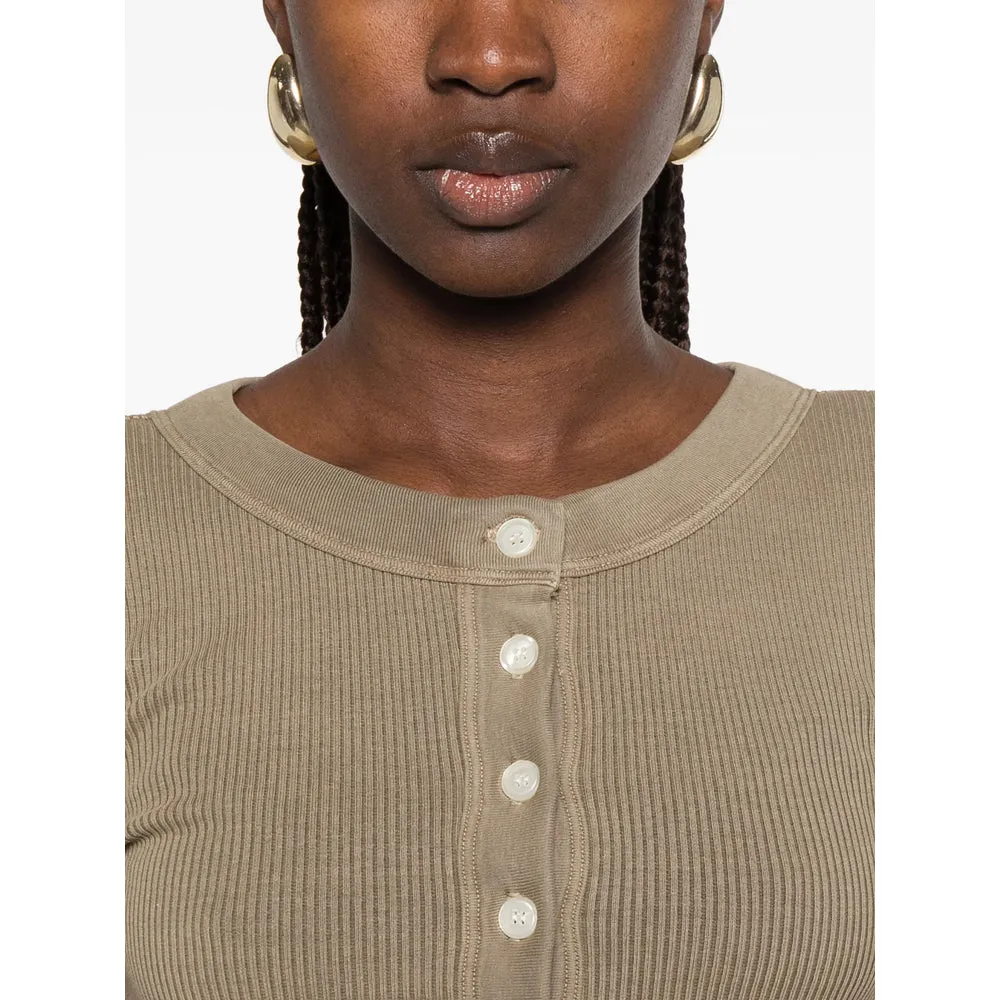 Ribbed Henley T-shirt Green sold by Lord & Taylor product image thumbnail 2