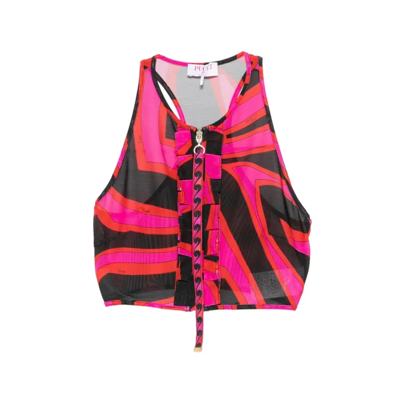 Top Iride Pink/Black made by Emilio Pucci