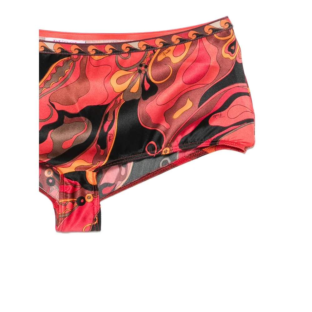 High-Cut Silk Briefs Red/Black sold by Lord & Taylor product image thumbnail 2