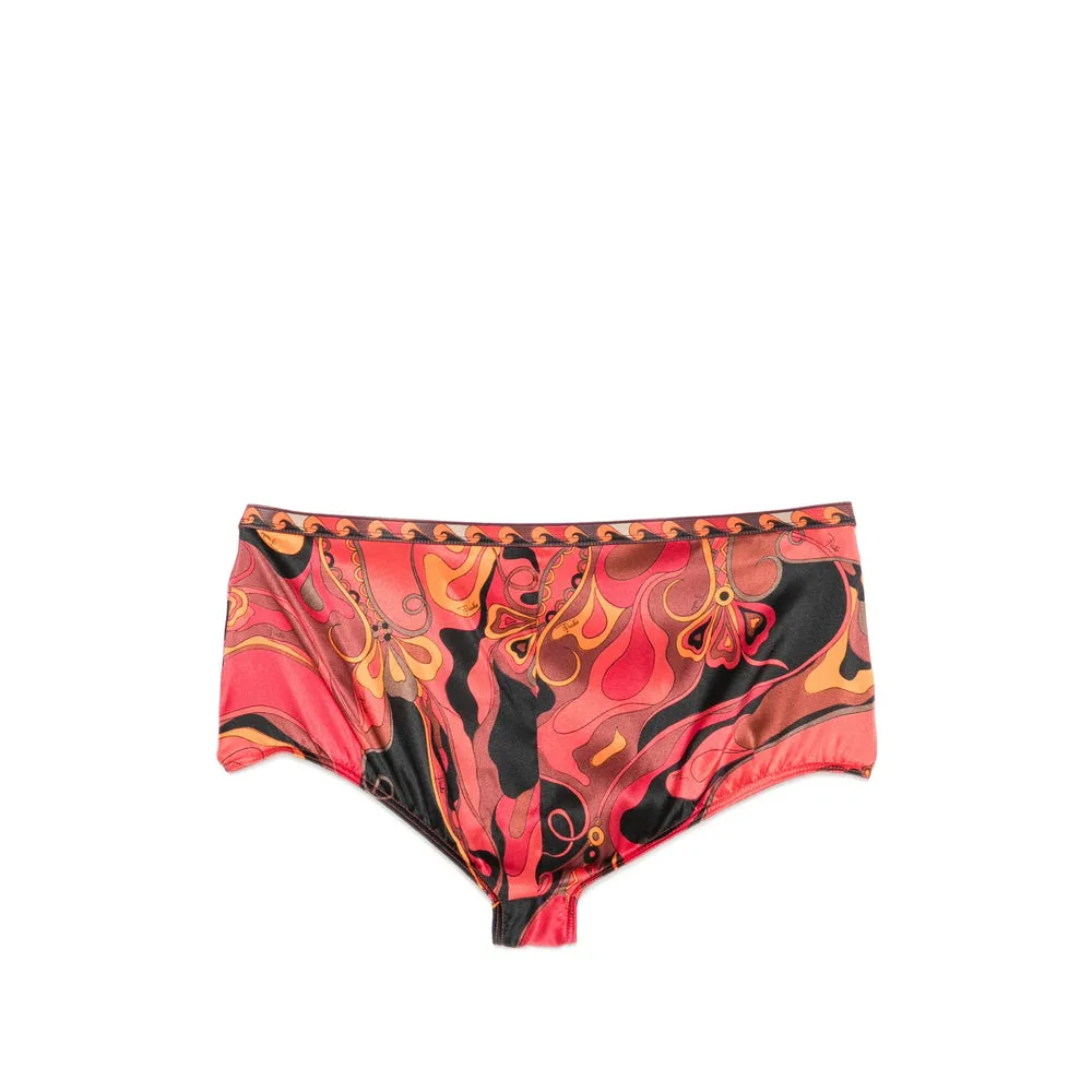 High-Cut Silk Briefs Red/Black sold by Lord & Taylor product image thumbnail 3