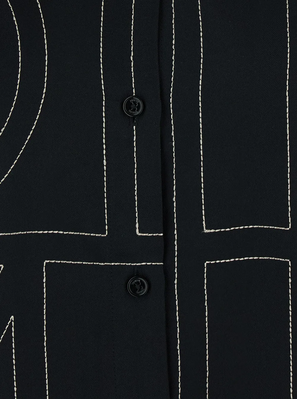 Shirt Embroidered Black Silk sold by Lord & Taylor product image thumbnail 3