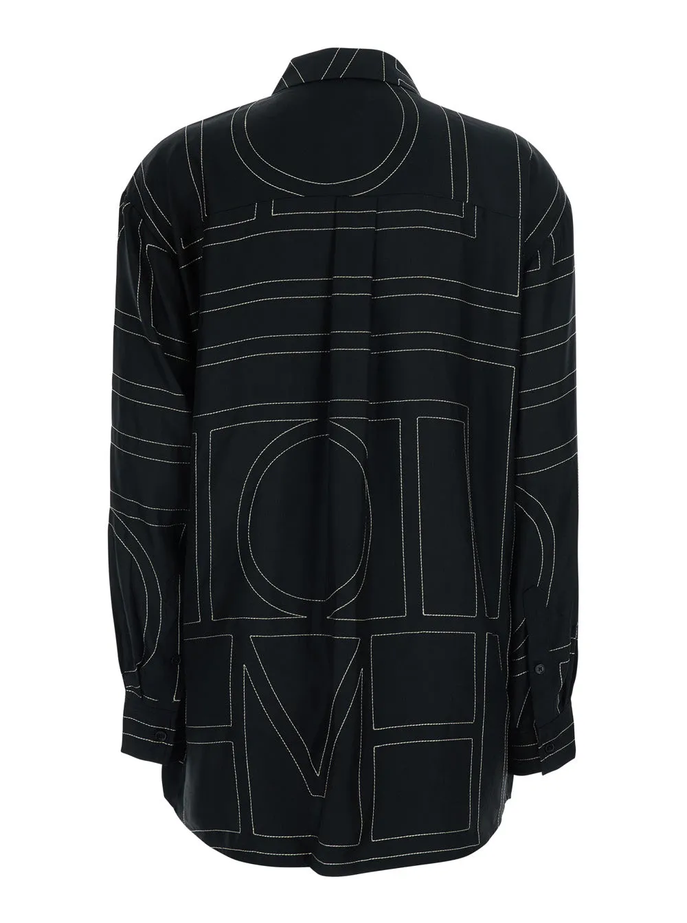 Shirt Embroidered Black Silk sold by Lord & Taylor product image thumbnail 2