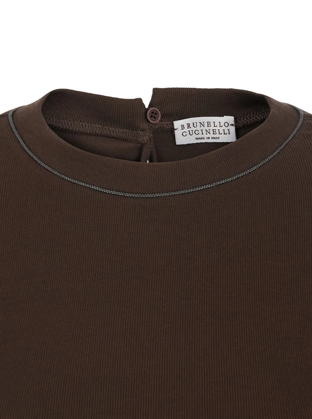 Crew Neck T-Shirt Brown sold by Lord & Taylor product image thumbnail 3