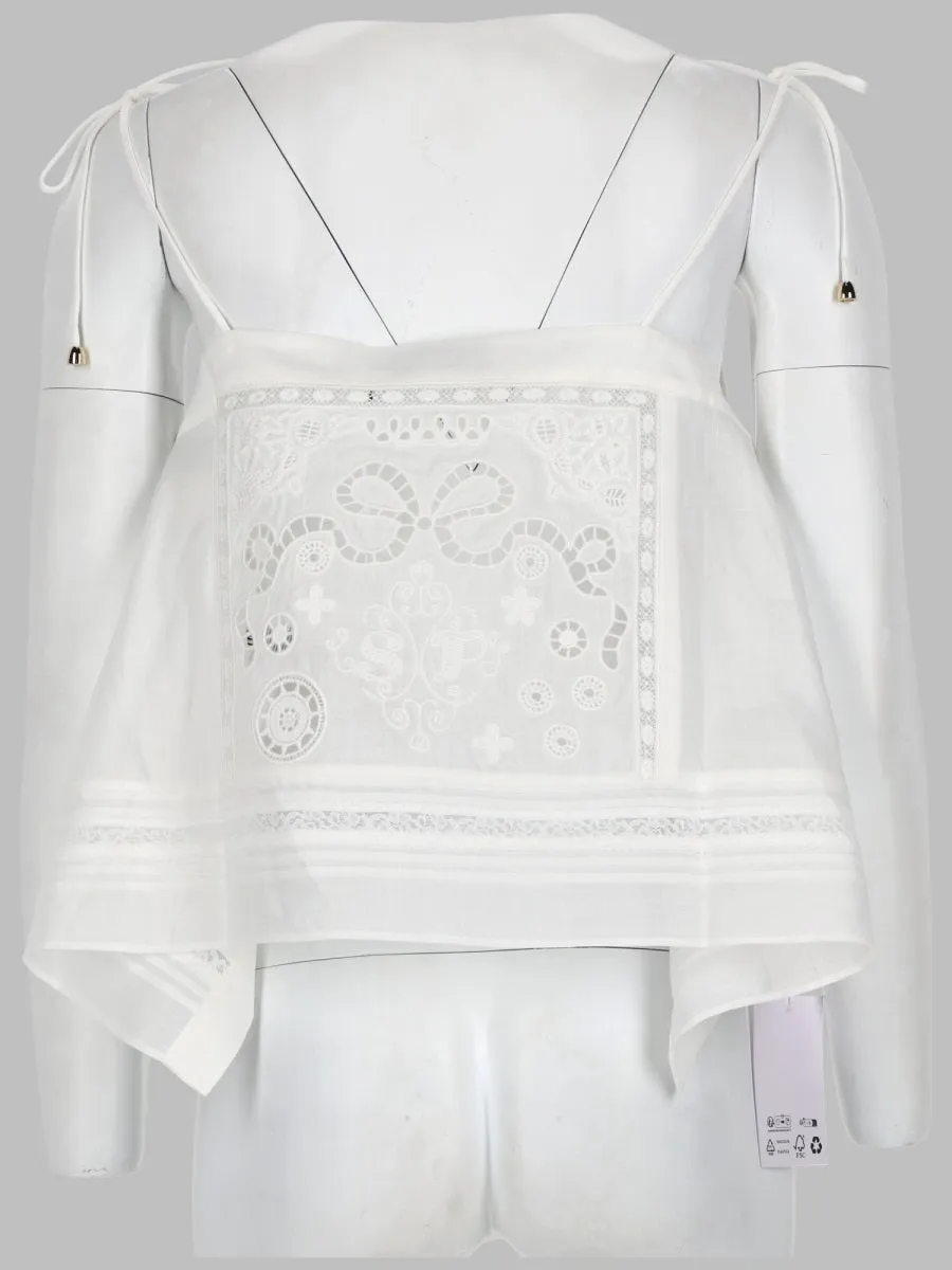 Embroidered Top White sold by Lord & Taylor product image thumbnail 2
