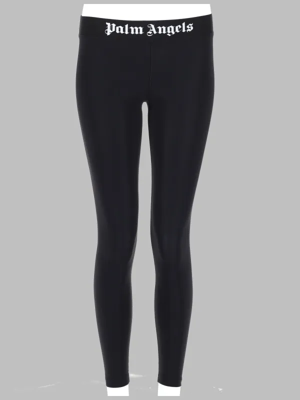 Leggings with Logo, Black made by Palm Angels