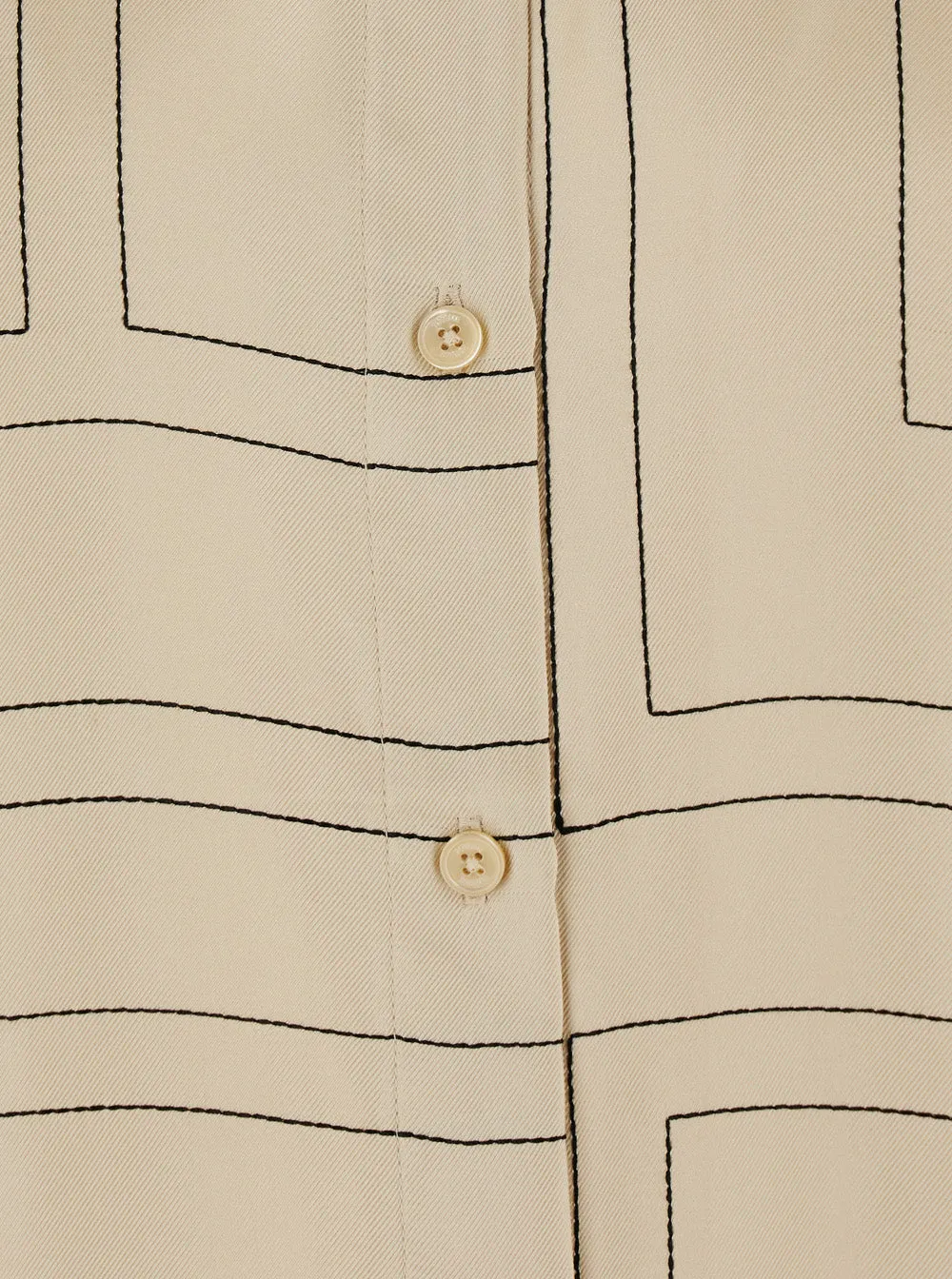 Shirt Embroidered White Silk sold by Lord & Taylor product image thumbnail 3