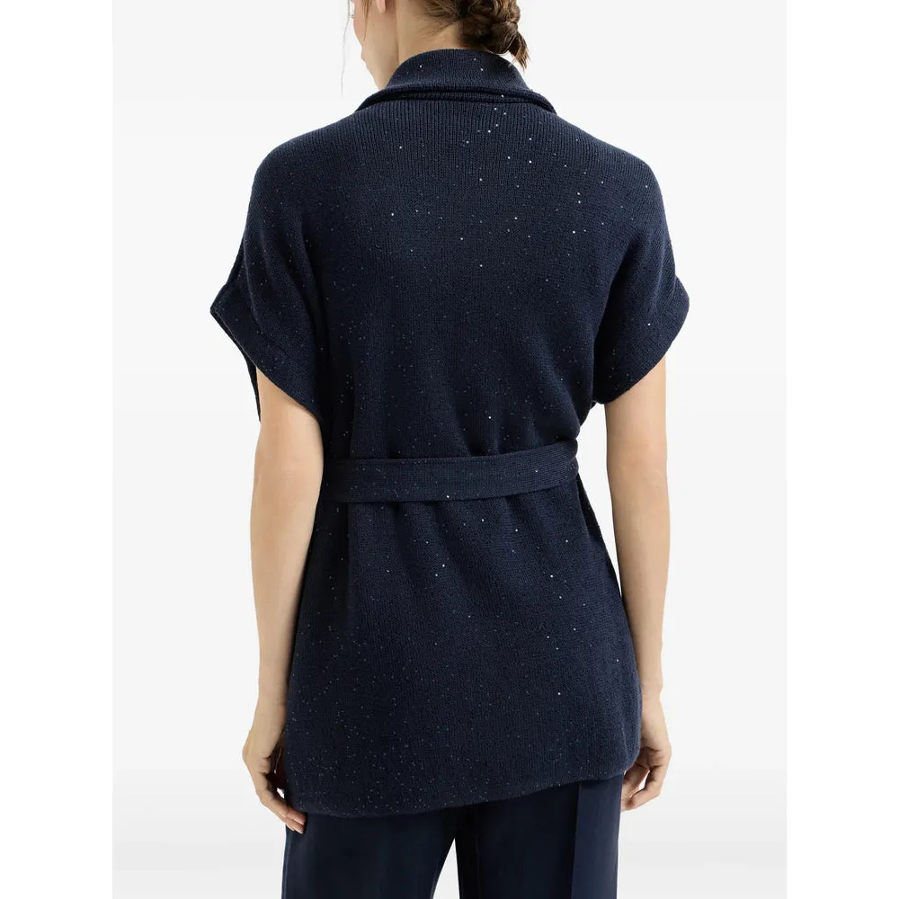 Double-Breasted Knit Cardigan Blue sold by Lord & Taylor product image thumbnail 2