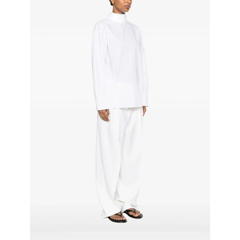 Shirt High-Neck Cotton White sold by Lord & Taylor product image thumbnail 2