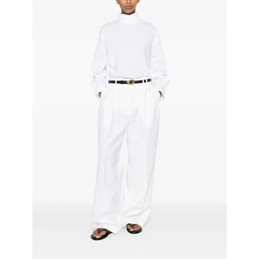 Shirt High-Neck Cotton White sold by Lord & Taylor product image thumbnail 4
