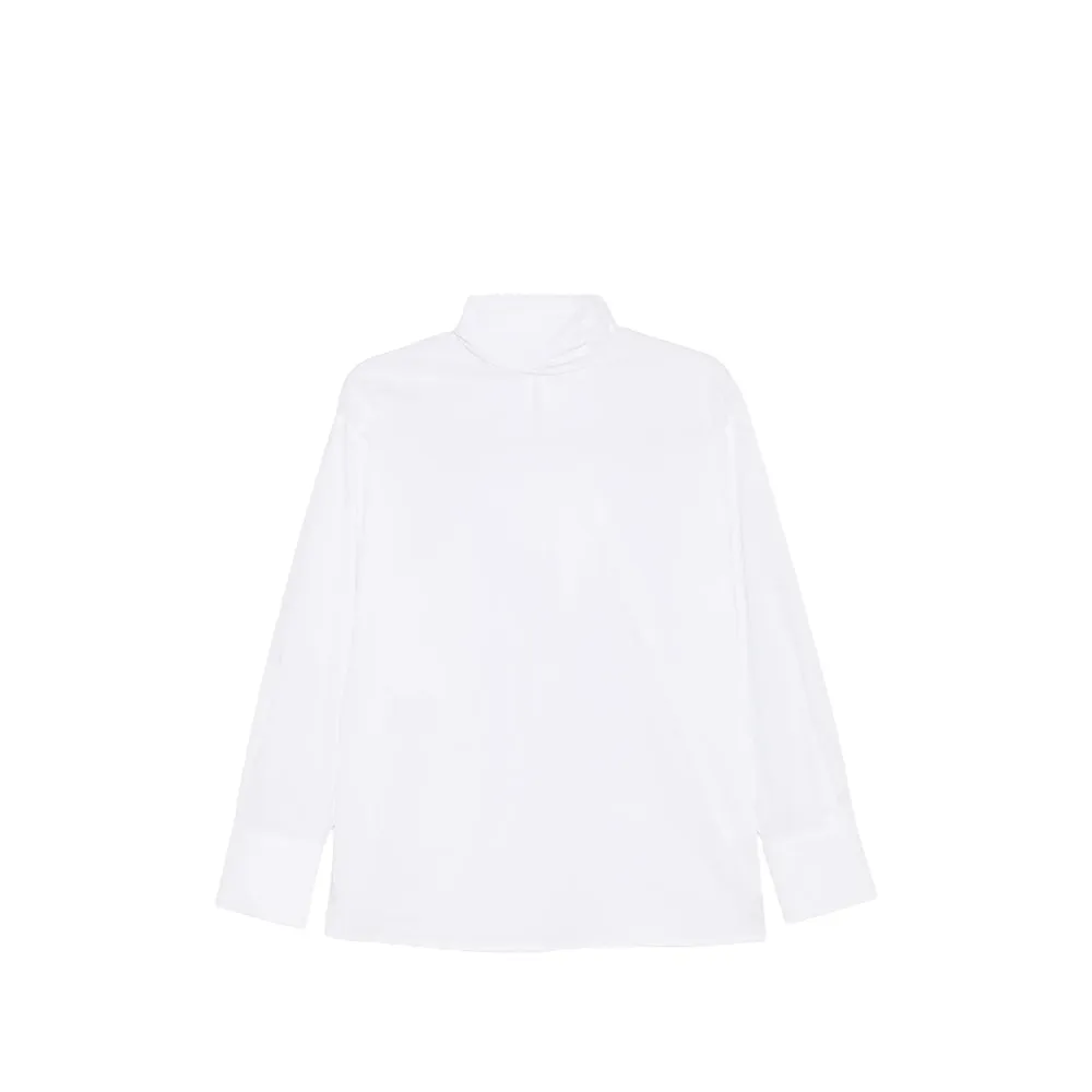 Shirt High-Neck Cotton White sold by Lord & Taylor