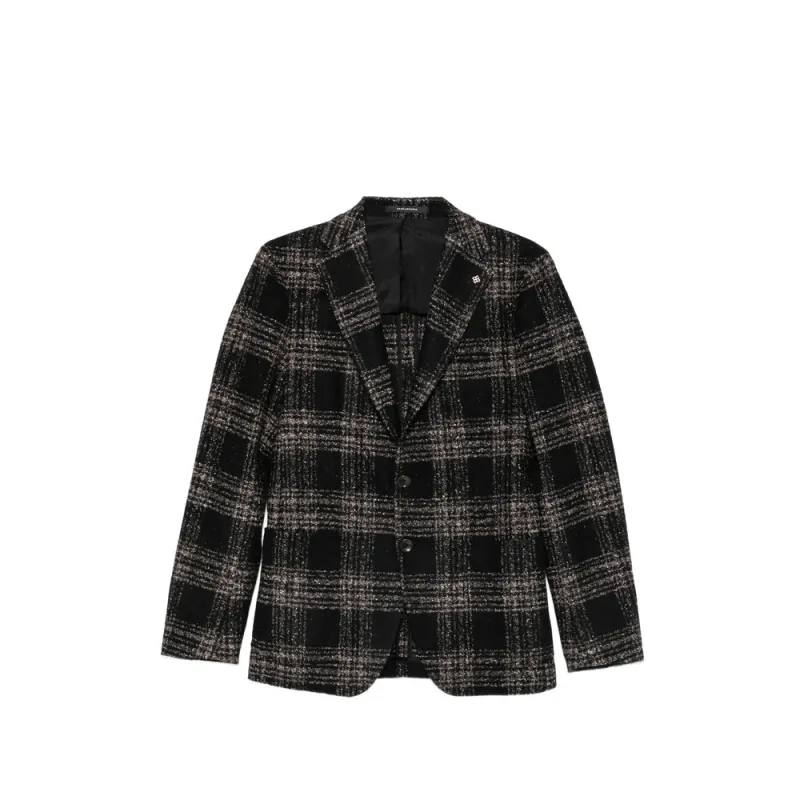 Jacket Black Check made by Tagliatore