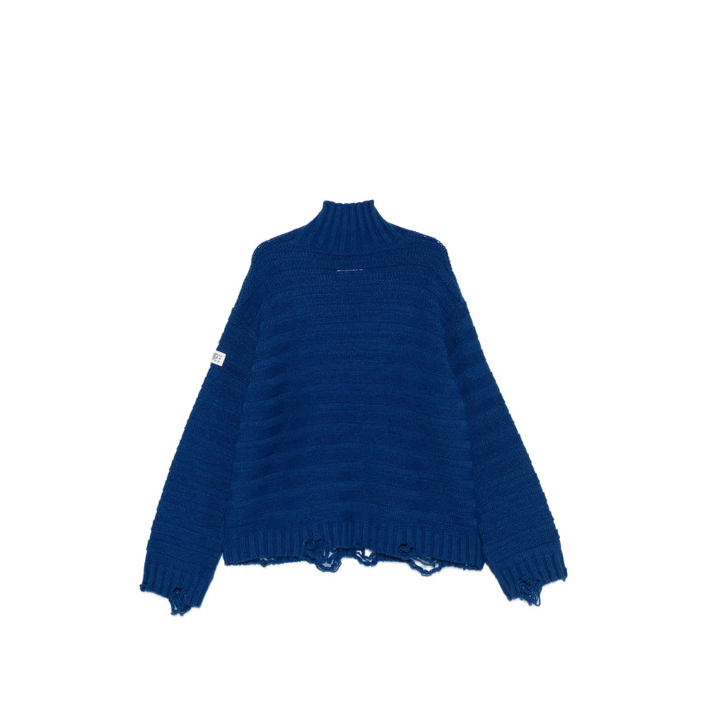 Sweater Ribbed Knit Blue sold by Lord & Taylor product image thumbnail 3