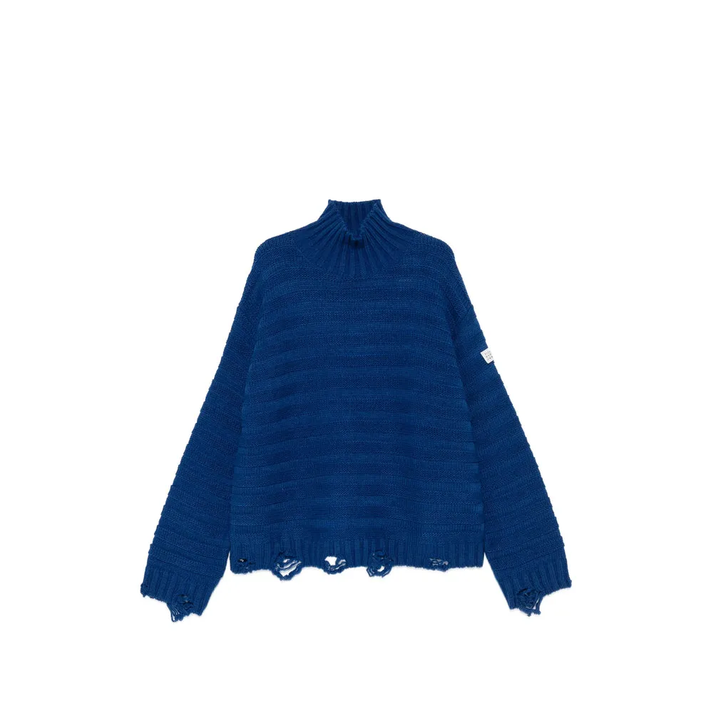 Sweater Ribbed Knit Blue sold by Lord & Taylor