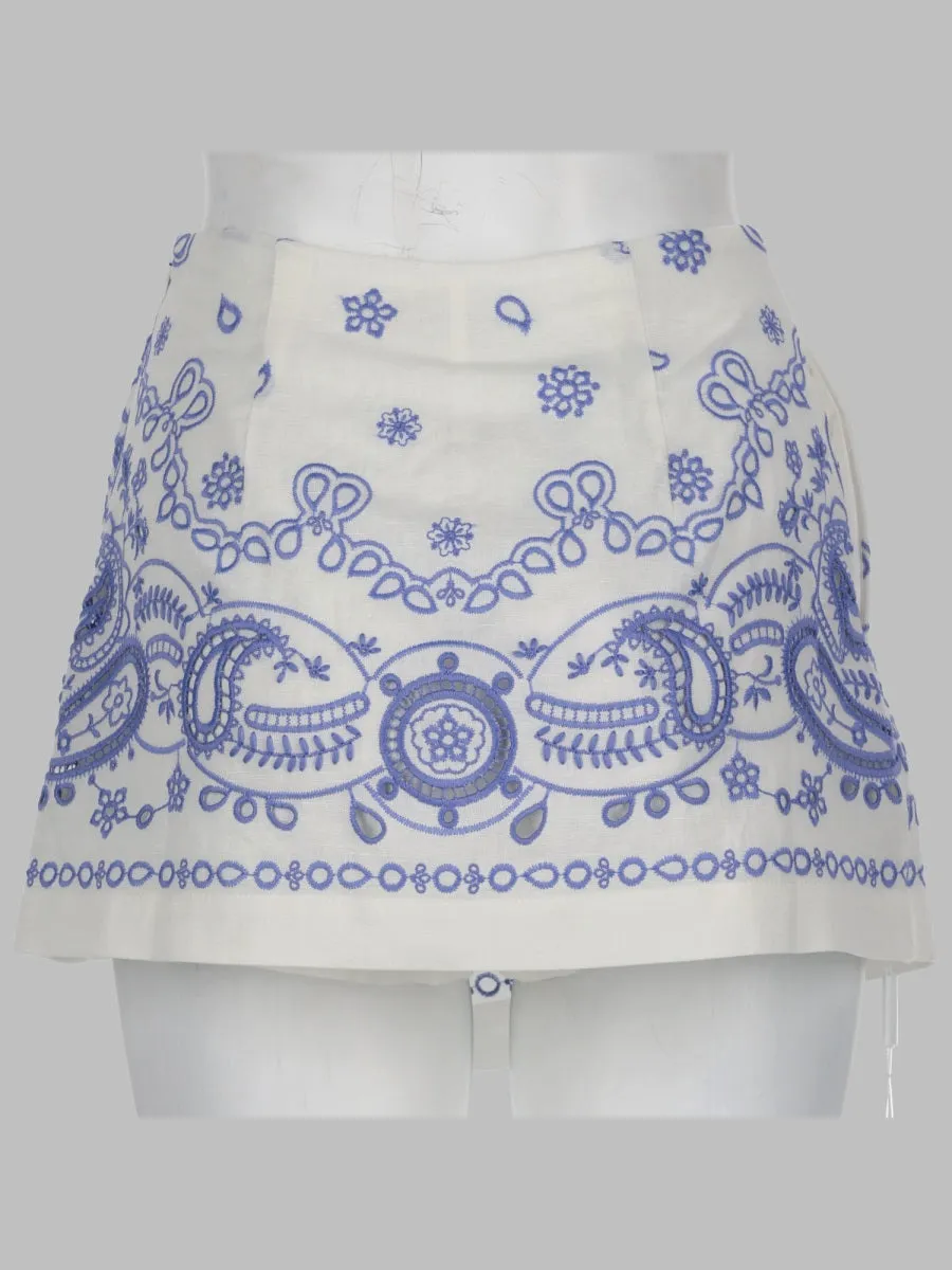Skort in Linen - White sold by Lord & Taylor product image thumbnail 2