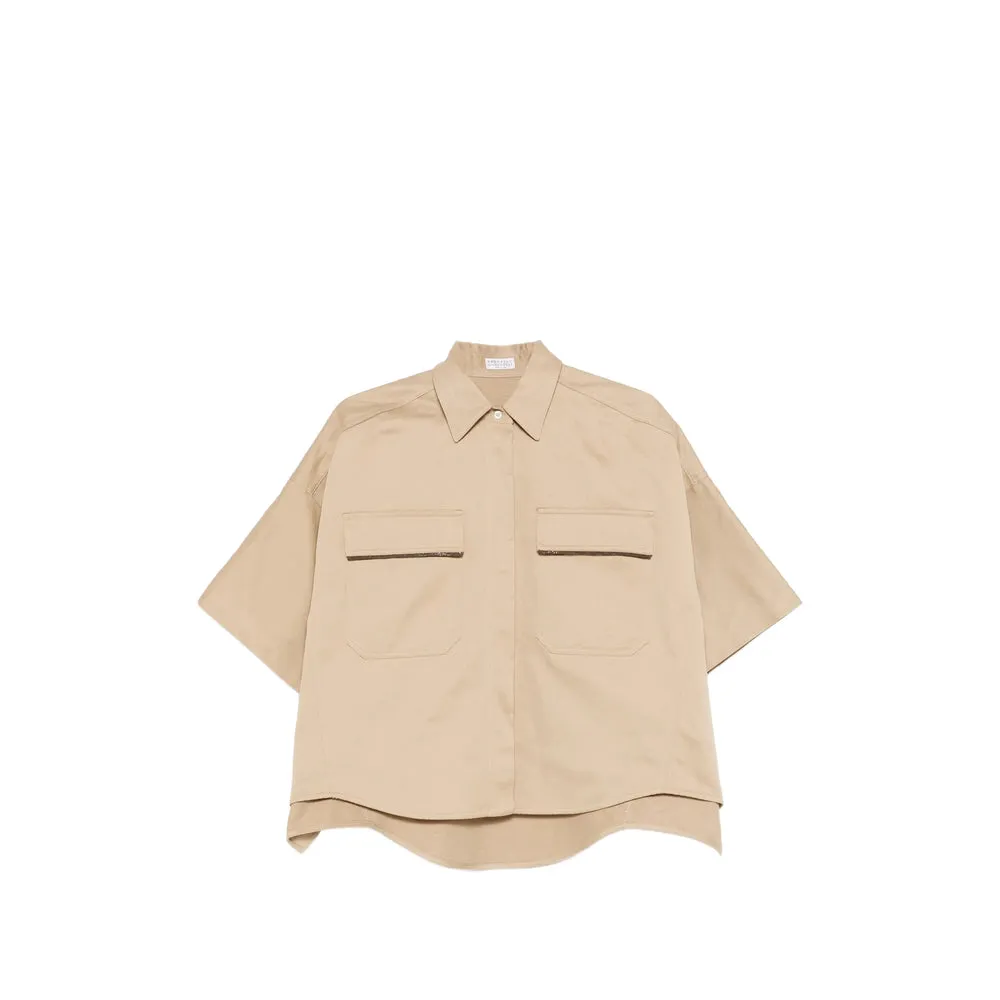 Shirt Cotton-Linen Neutrals sold by Lord & Taylor