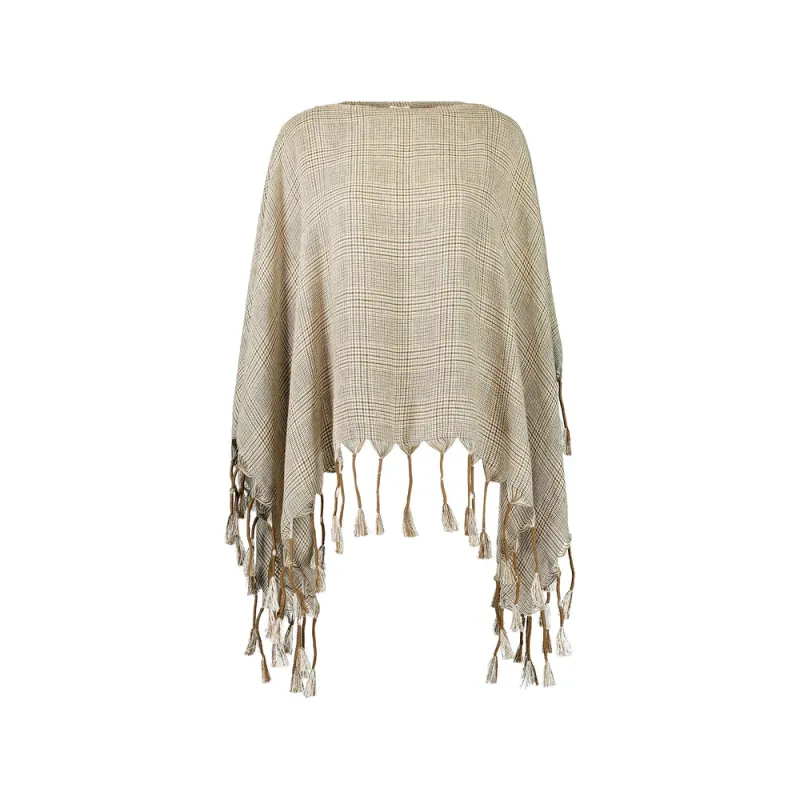 Cape Prince of Wales Check Linen made by Brunello Cucinelli