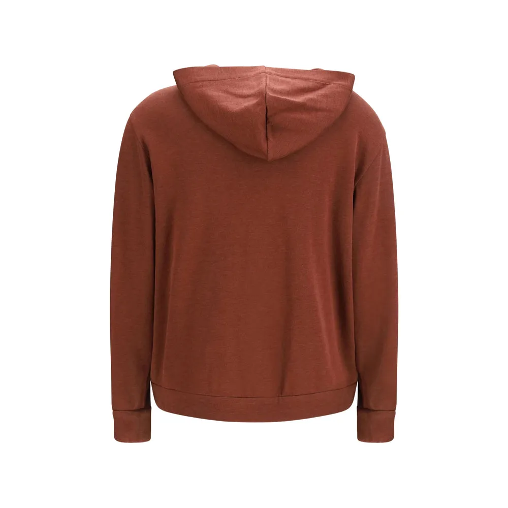 Hooded Sweatshirt Brown Silk-Cotton sold by Lord & Taylor product image thumbnail 2