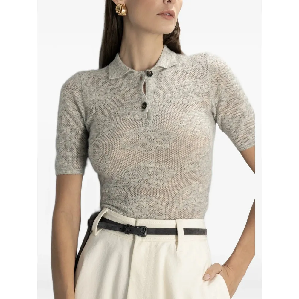 Sweater Grey Silk-Alpaca sold by Lord & Taylor