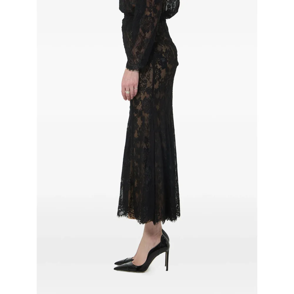 Skirt Floral Lace Mermaid Black sold by Lord & Taylor product image thumbnail 3