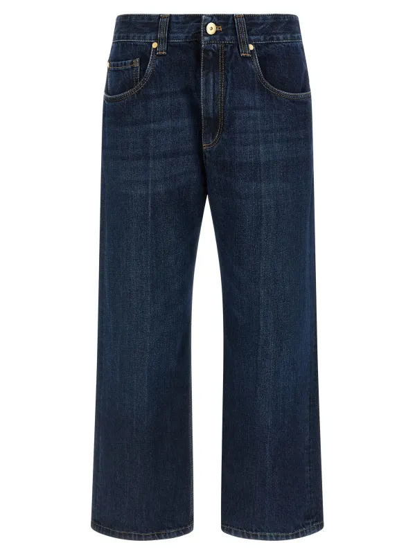Cropped jeans made by Brunello Cucinelli