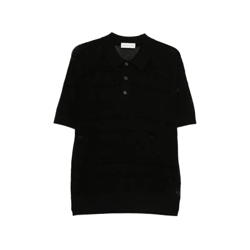 Polo Collar Short Sleeves Sweater made by Dries Van Noten