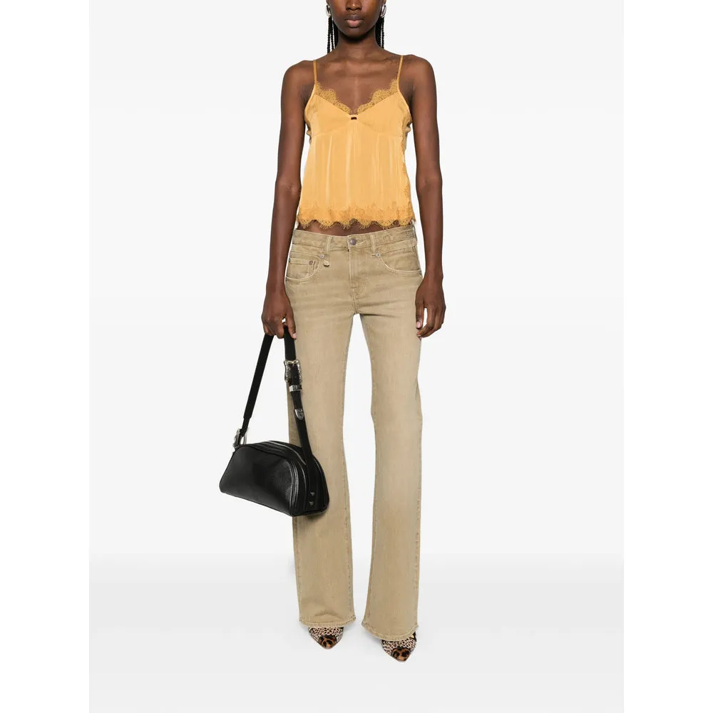 V-Neck Keyhole Blouse with Lace Trim sold by Lord & Taylor product image thumbnail 4
