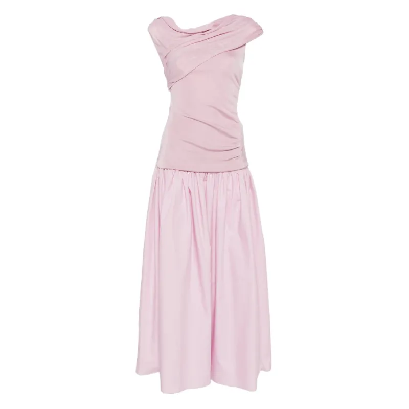 Draped Detail Asymmetric Dress made by Self-Portrait
