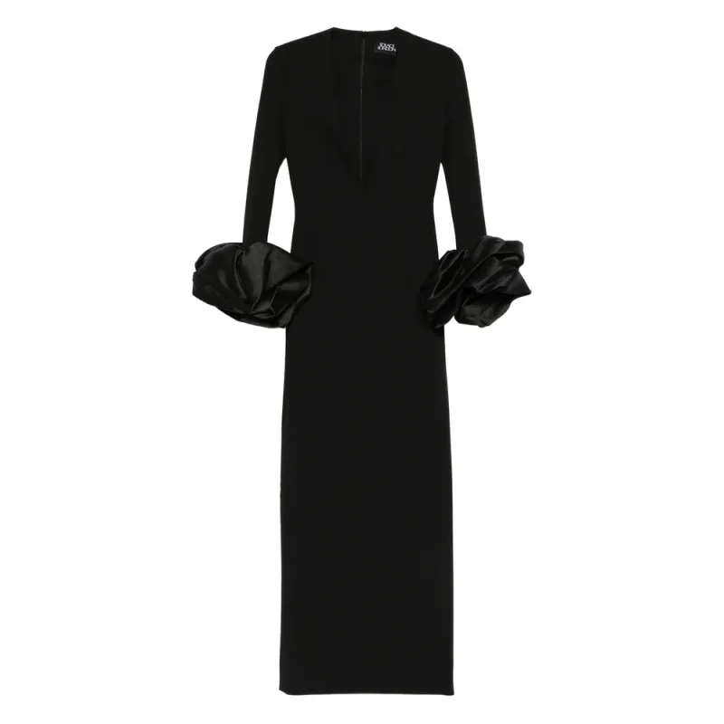 Midi Dress Black made by Solace London
