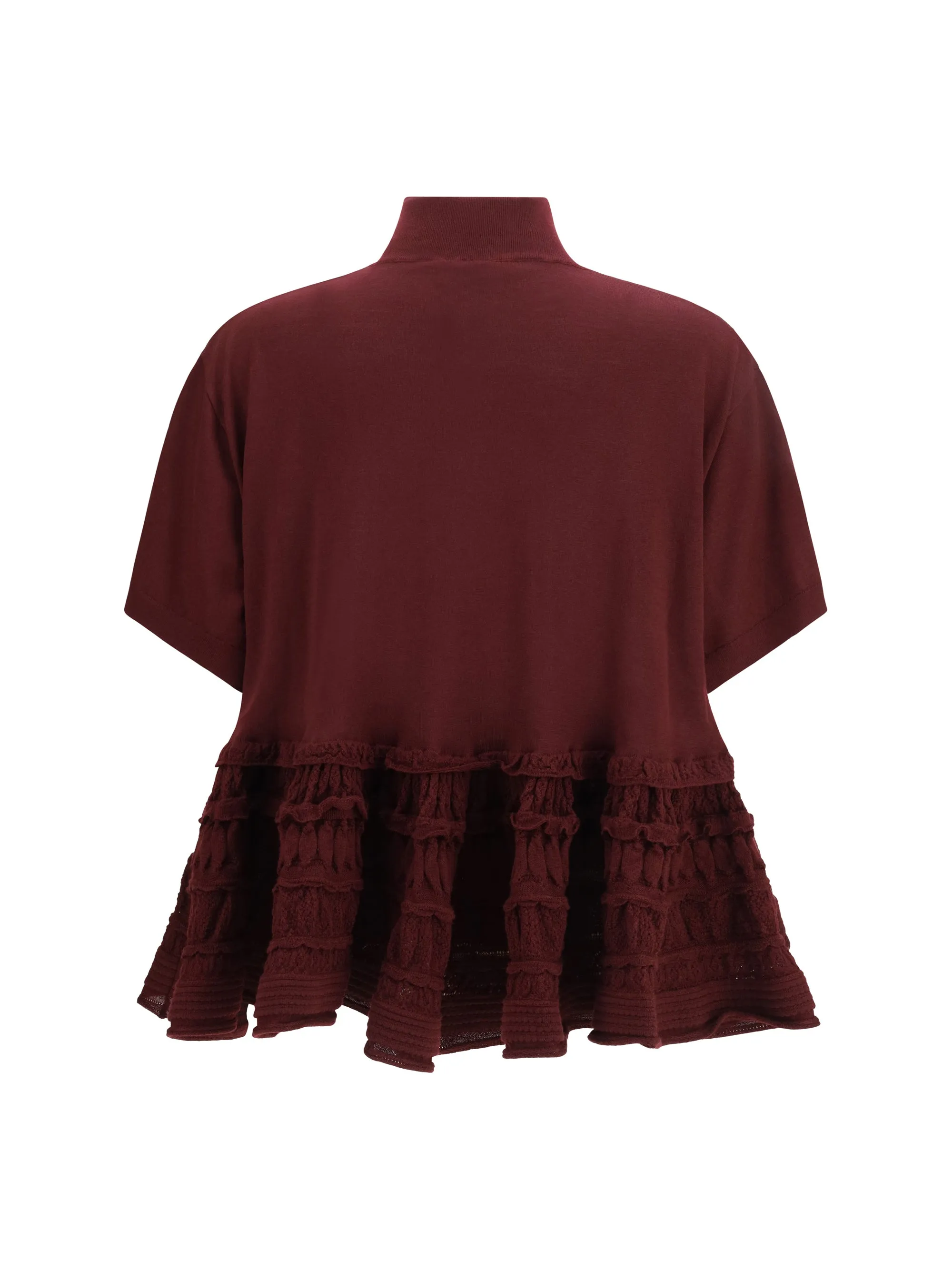 T-shirt Virgin Wool Burgundy sold by Lord & Taylor product image thumbnail 3