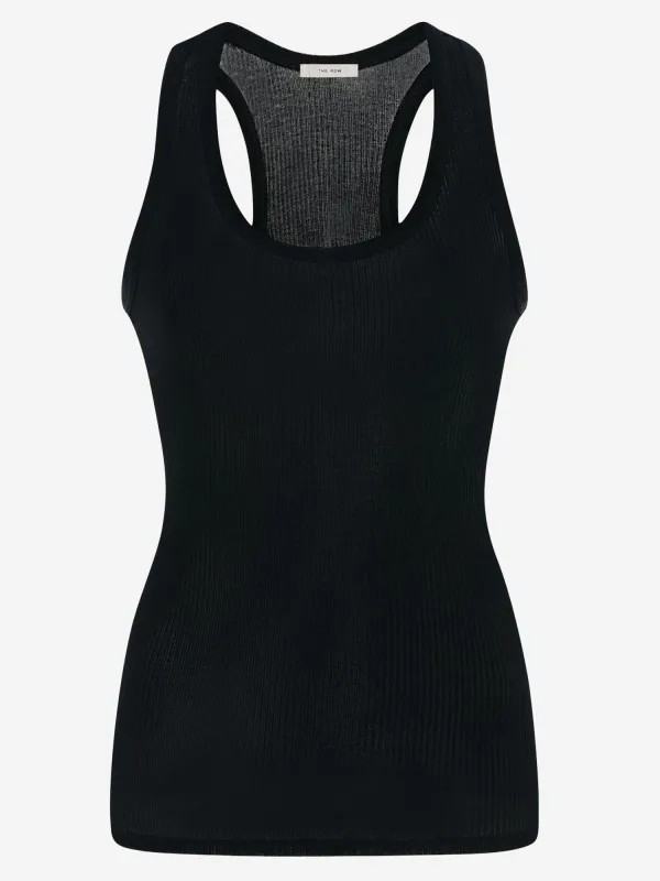 Cotton Tank Top Black made by The Row