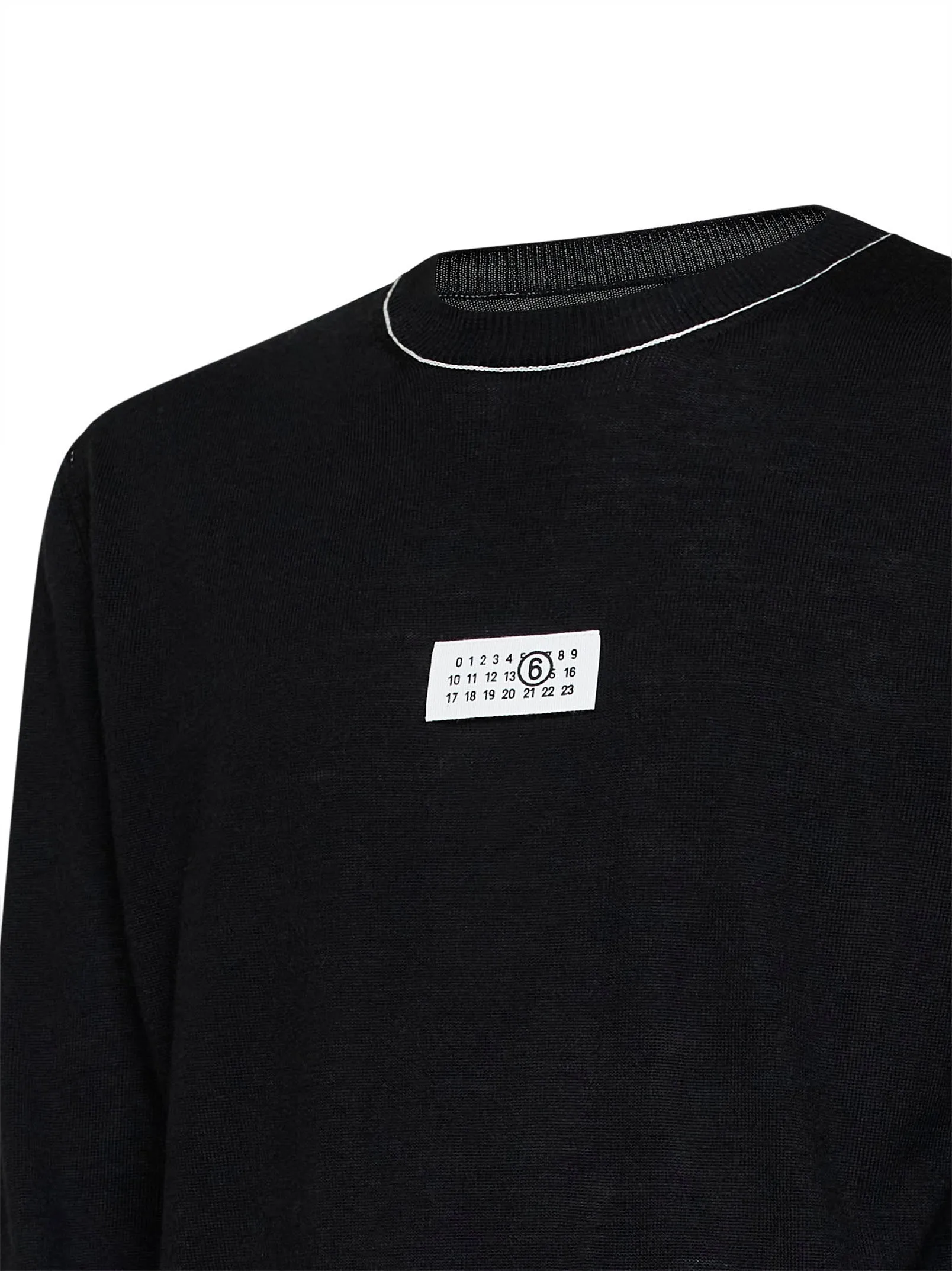 Crewneck Sweater Black Wool Blend sold by Lord & Taylor product image thumbnail 3