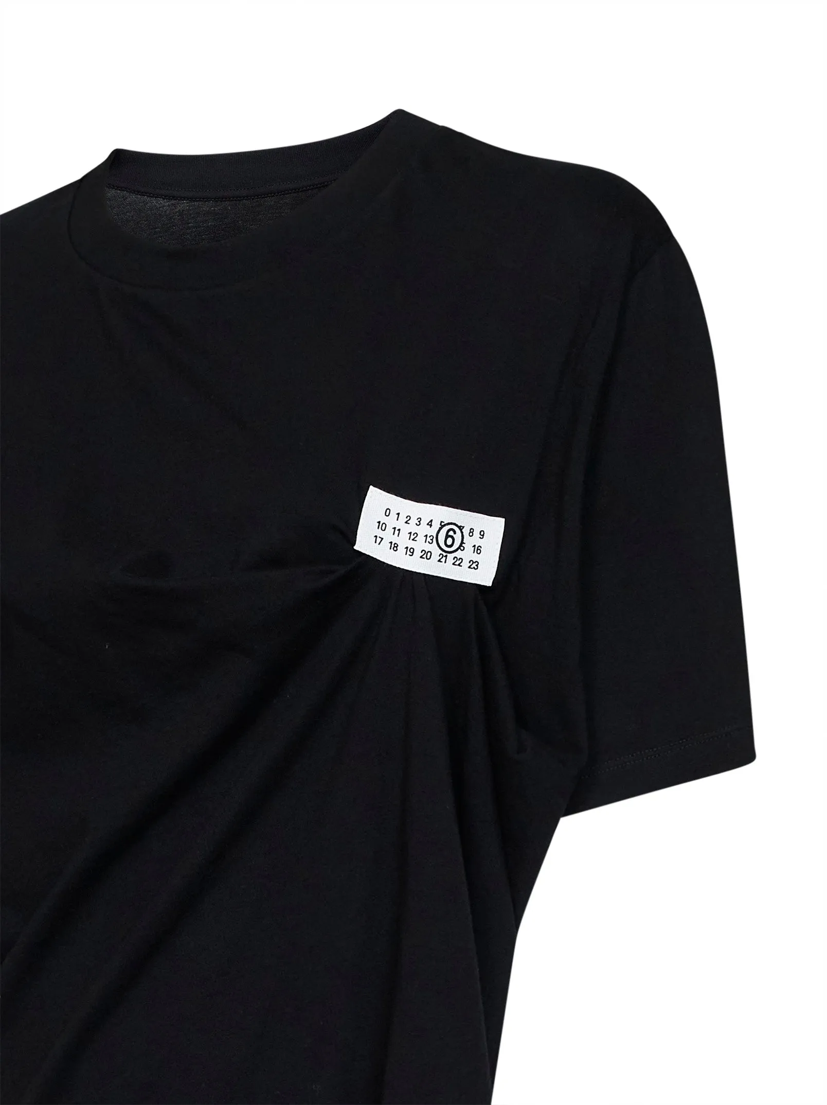 T-shirt Asymmetric Cotton Black sold by Lord & Taylor product image thumbnail 3